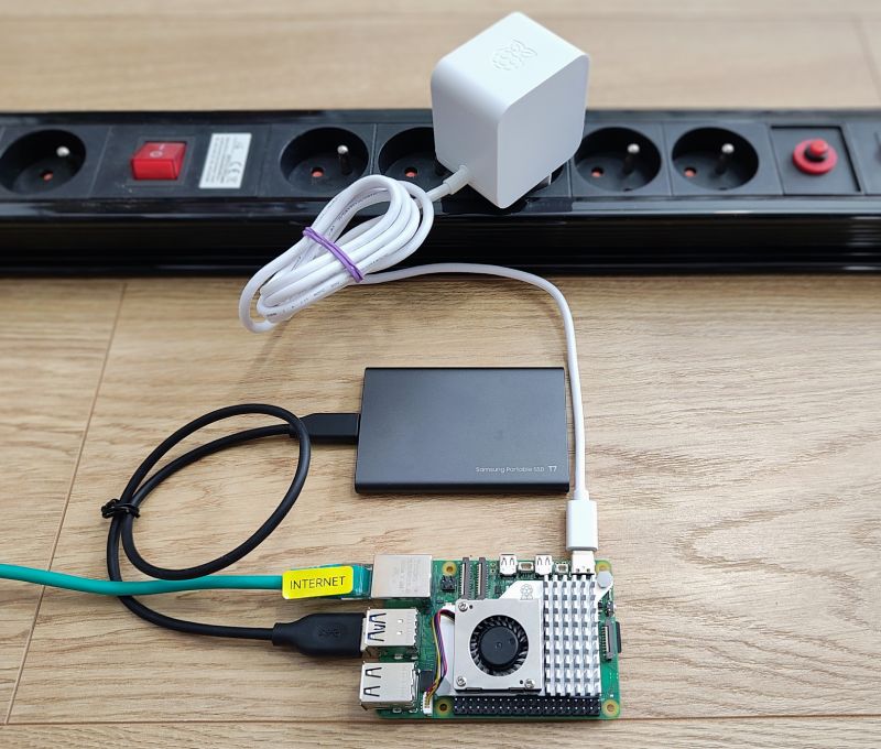 Sample configuration with USB drive